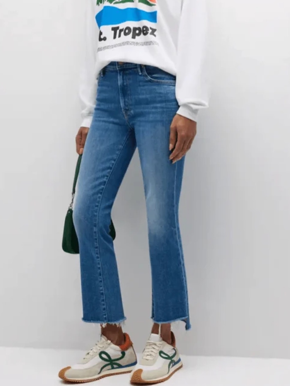 MOTHER DENIM The Insider Crop Step Fray Different Strokes 31